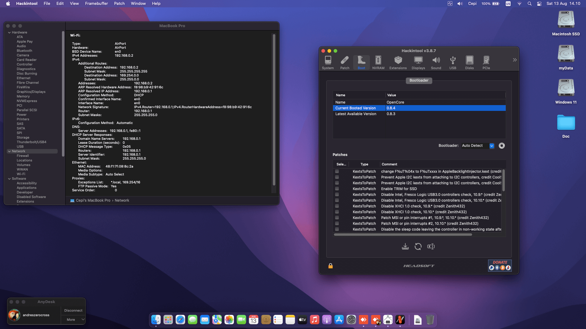 Asus VivoBook S14 S430FN 9Th [WhiskeyLake + Intel UHD 620 + I2C]   OpenCore 8